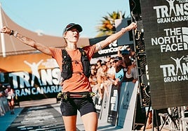 Llegada Martina Klancnik. Miguel Travieso.