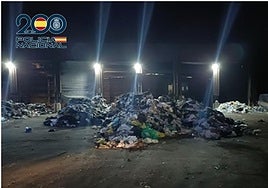 Un basurero donde se encontró el feto