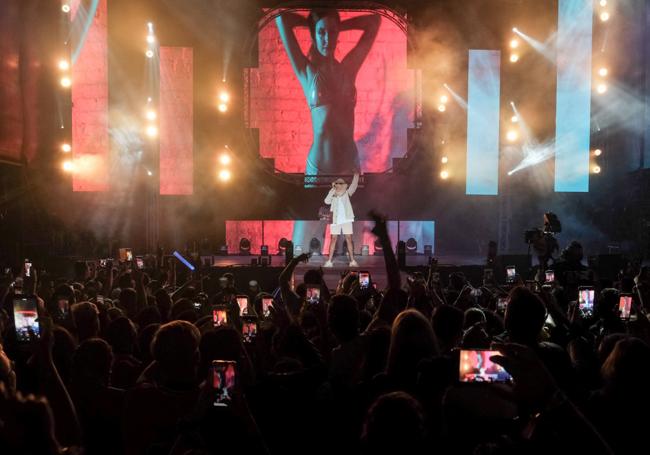 Bad Bunny, hace seis años, actuando en el 'Canarias Baila Festival' en el Anexo de Gran Canaria.