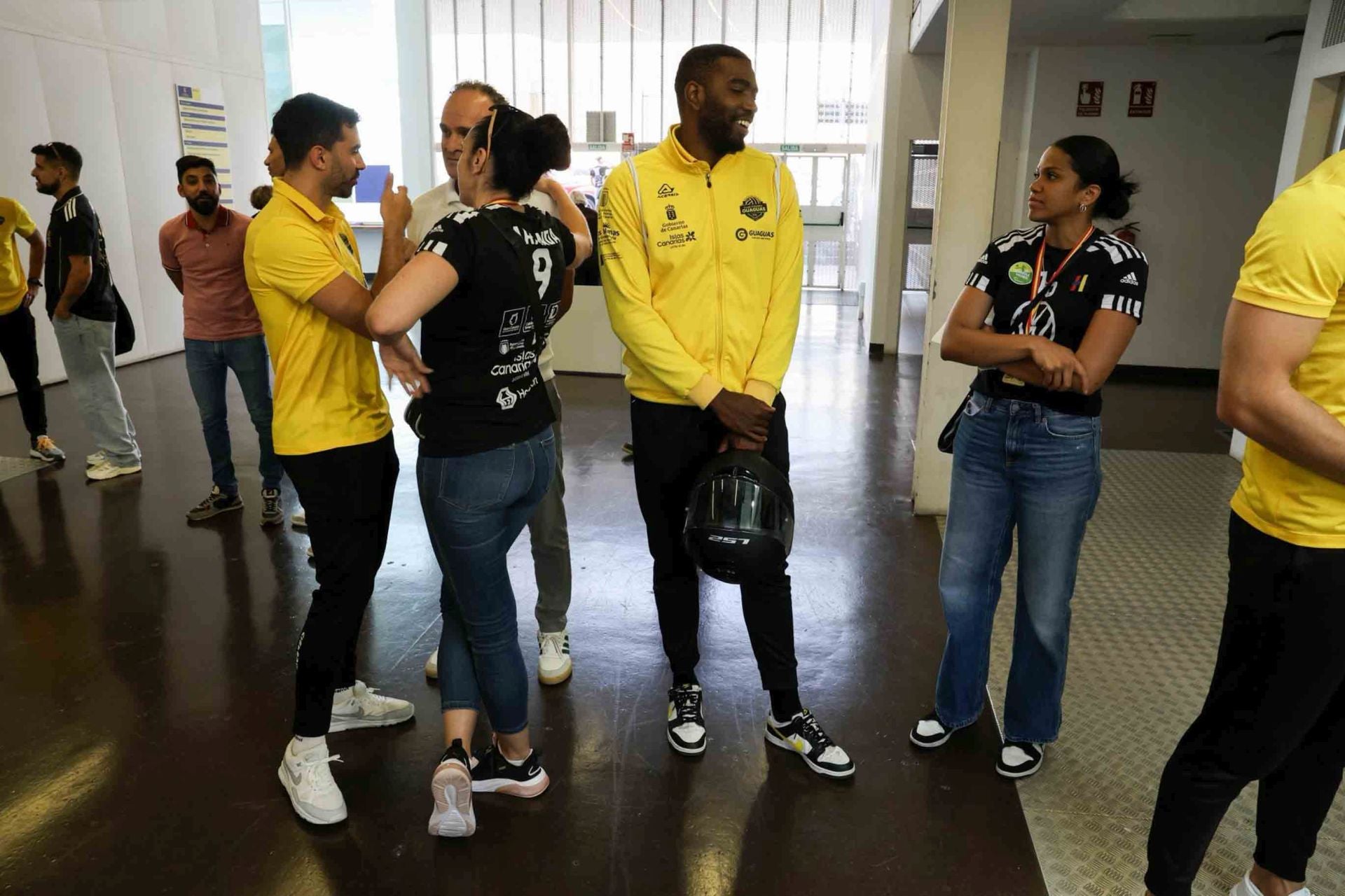La recepción del guaguas en el Cabildo de Gran Canaria, en imágenes