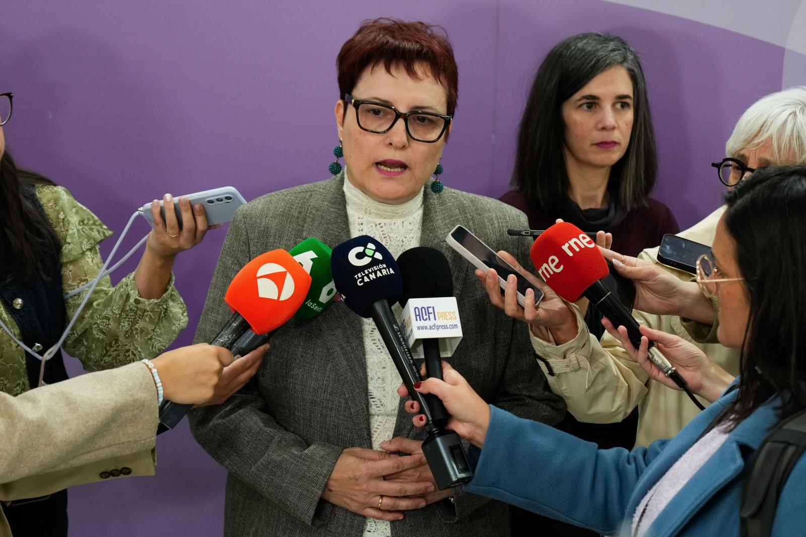 Candelaria Delgado, consejera de Bienestar Social del Gobierno canario.
