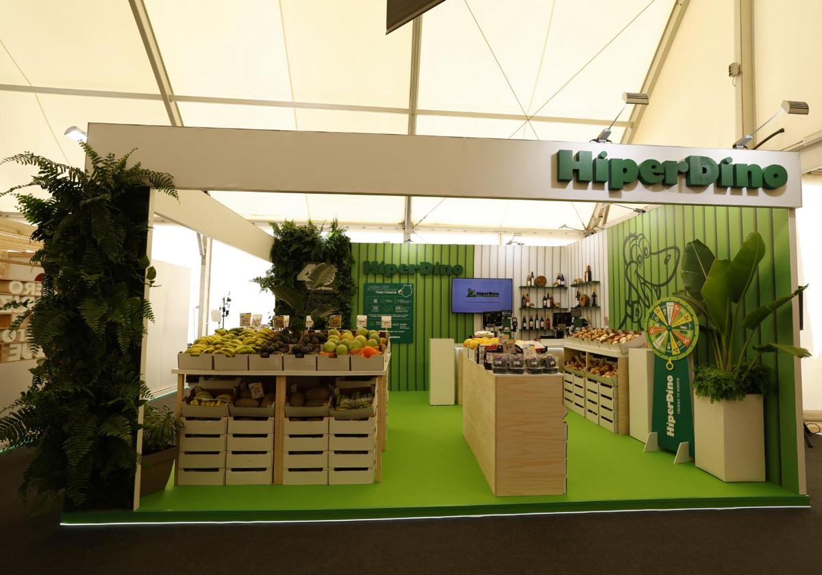 Stand de HiperDino en la Feria Gran Canaria Me Gusta.