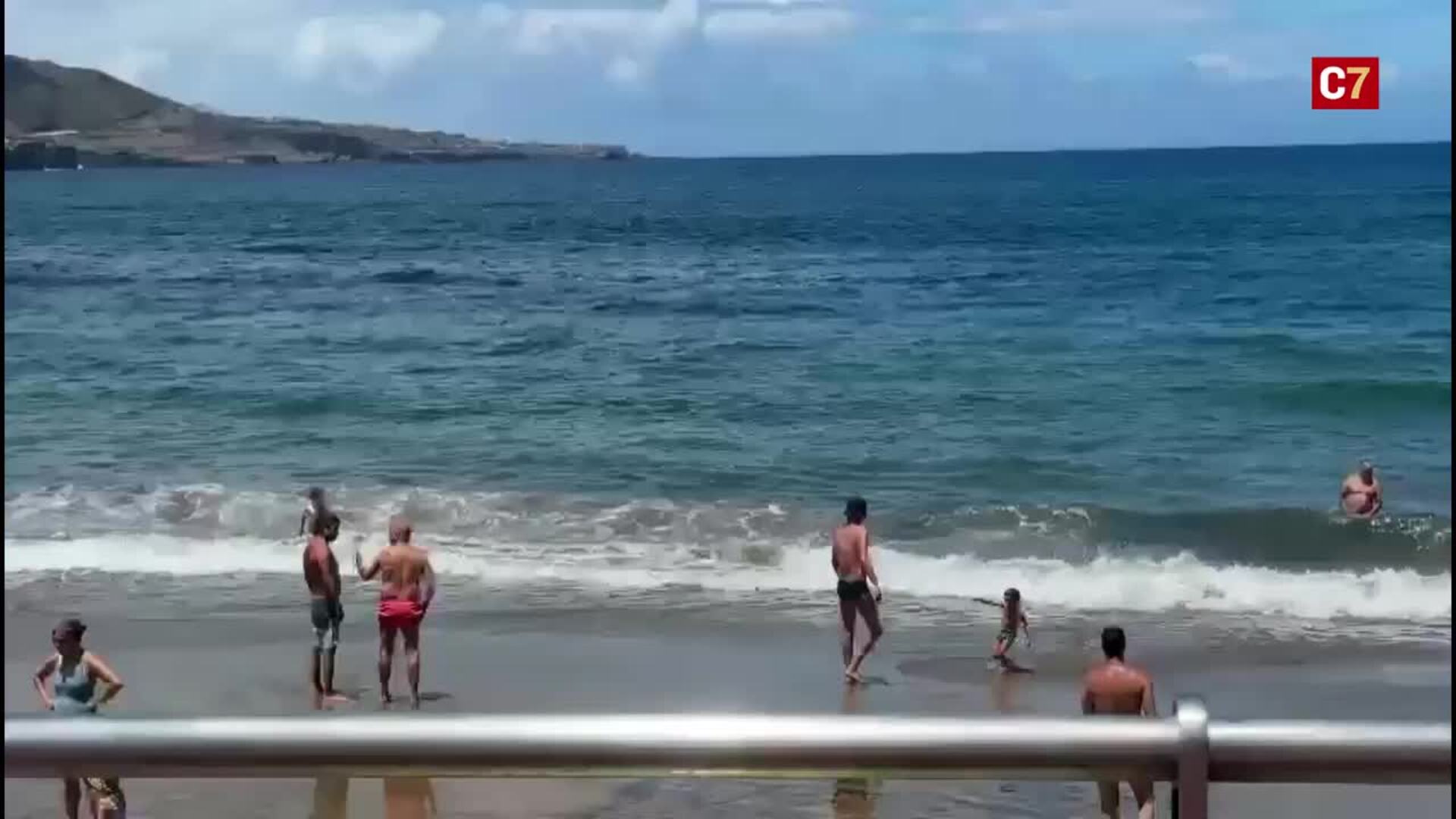 Día de playa en Las Canteras