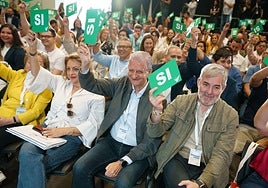 Un momento del congreso de CC en Tenerife.