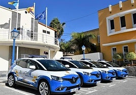 Fachada de la comisaría de la Policía Local de Mogán.