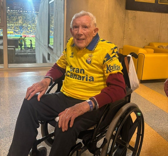 Juan Bautista, en el estadio de Gran Canaria.
