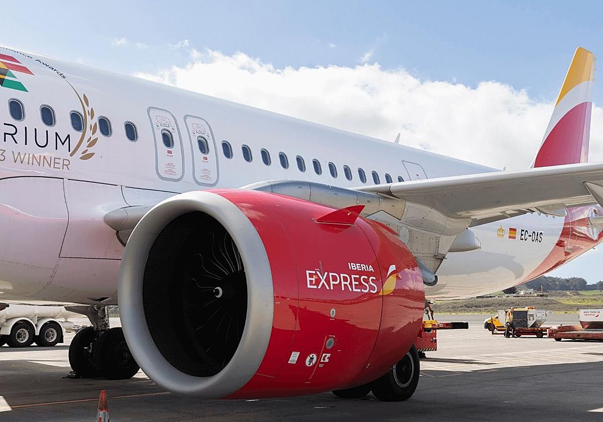Una aeronave perteneciente a la flota de Iberia Express.