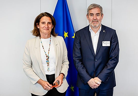 Teresa Ribera y Fernando Clavijo.