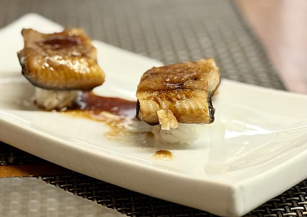 Imagen secundaria 1 - Niguiri de gambón, niguiri de anguila y niguiri de foie