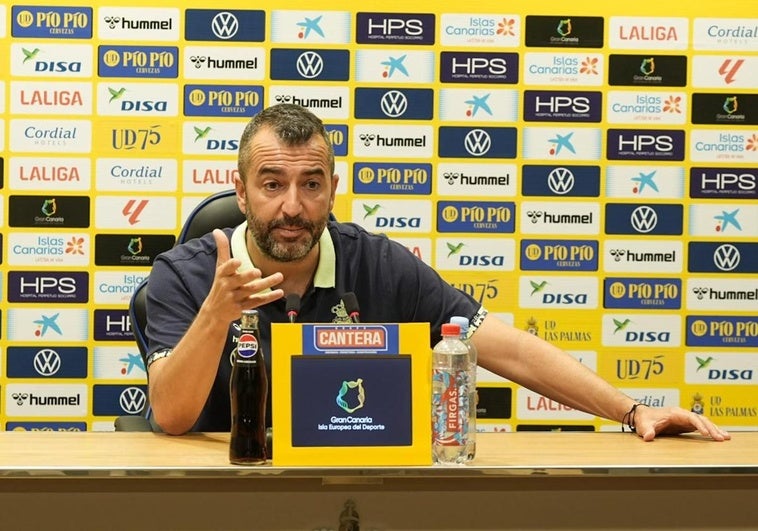 Diego Martínez en rueda de prensa