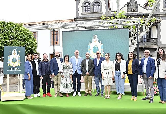Acto de presentación de la pregonera y el cartel celebrado este viernes en Teror.