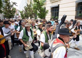 Imágenes de la romería en Madrid que tuvo lugar este sábado.