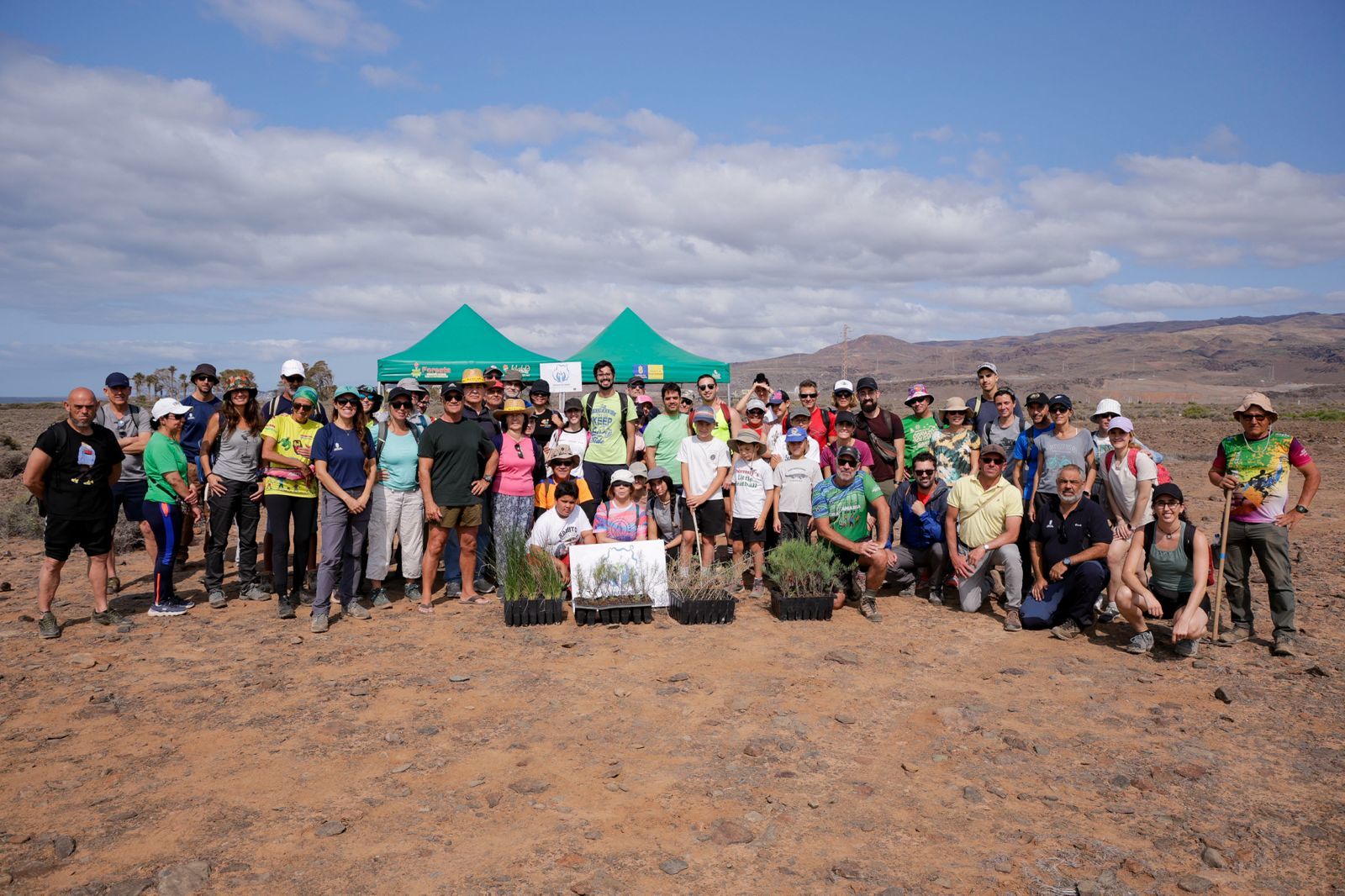 Jornada verde: imágenes de la reforestación con voluntarios en Gran Canaria