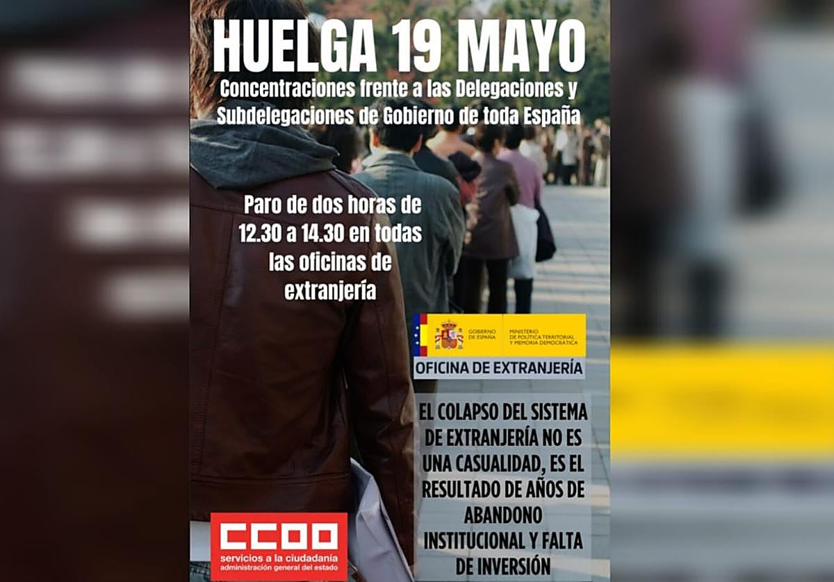 Imagen de la convocatoria de movilizaciones en toda España.