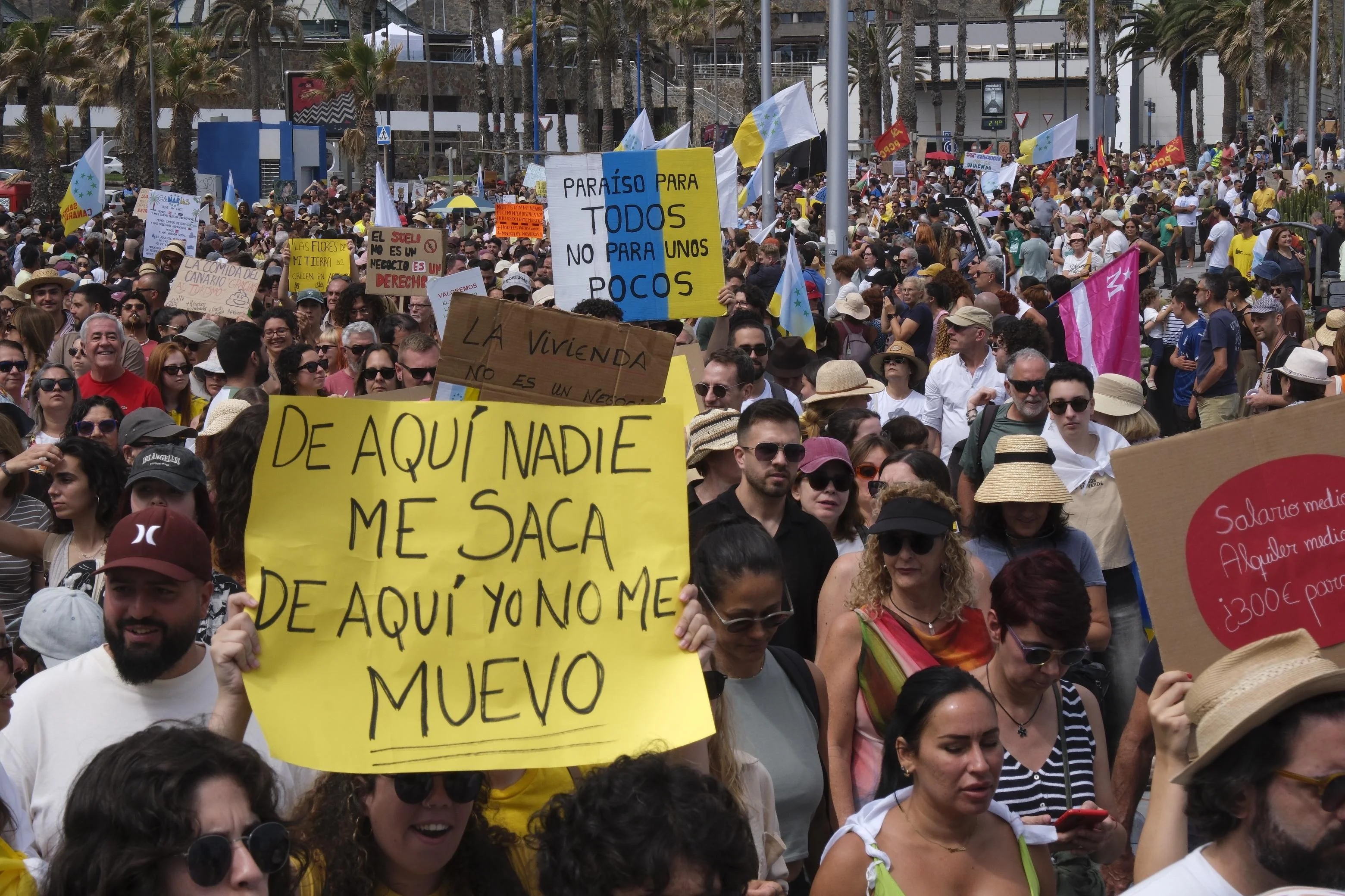 Imagen de la manifestación del pasado 18M en Las Palmas de Gran Canaria.