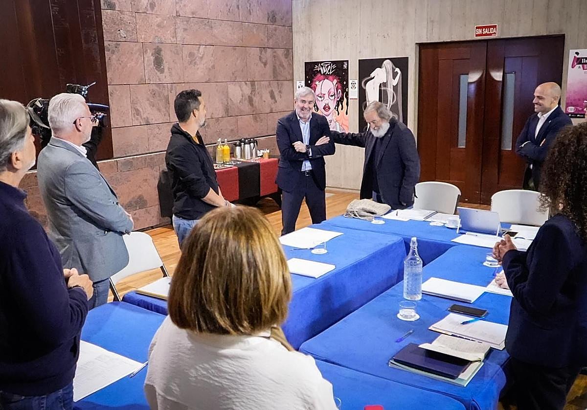 Imagen de la reunión en la que se emitió el fallo en pasado 14 de marzo.