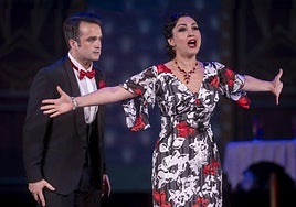 Kristina Mknitaryan y Xabier Anduaga, en el ensayo general.