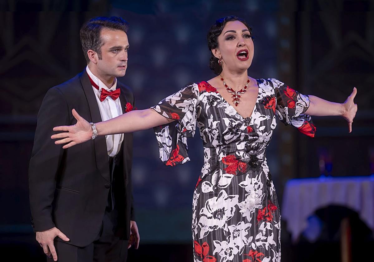 Kristina Mknitaryan y Xabier Anduaga, en el ensayo general.