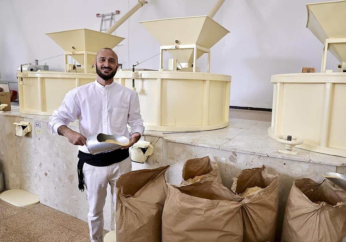 Adrián Pérez durante la celebración del Día del Frangollo, el pasado mes de marzo.