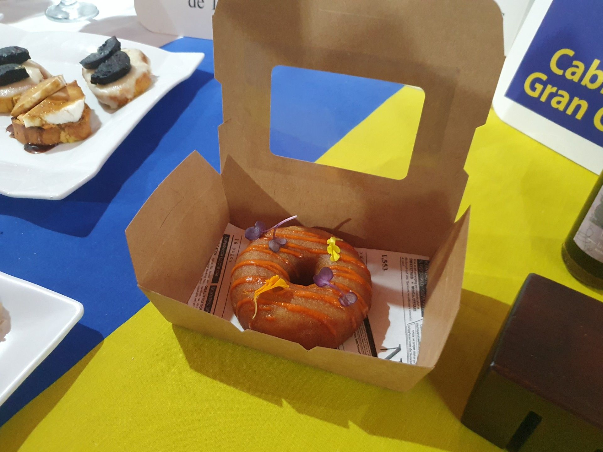 Donut de sancocho del restaurante La Tunera.