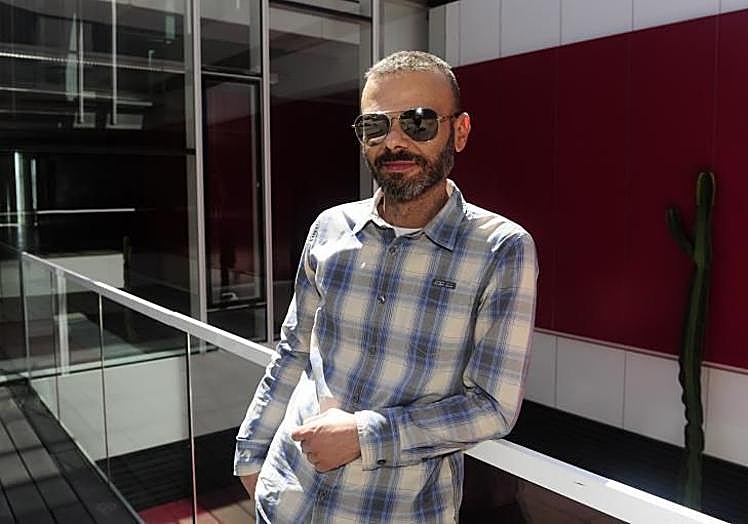 El humorista Jabicombé, en 2015, en las instalaciones de CANARIAS7.