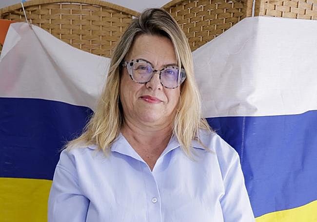 Natividad Suárez, en su establecimiento del barrio teldense de San Gregorio.