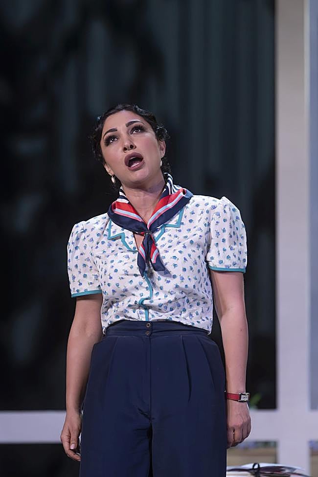 La sorpano, en el ensayo general de 'La Traviata'.