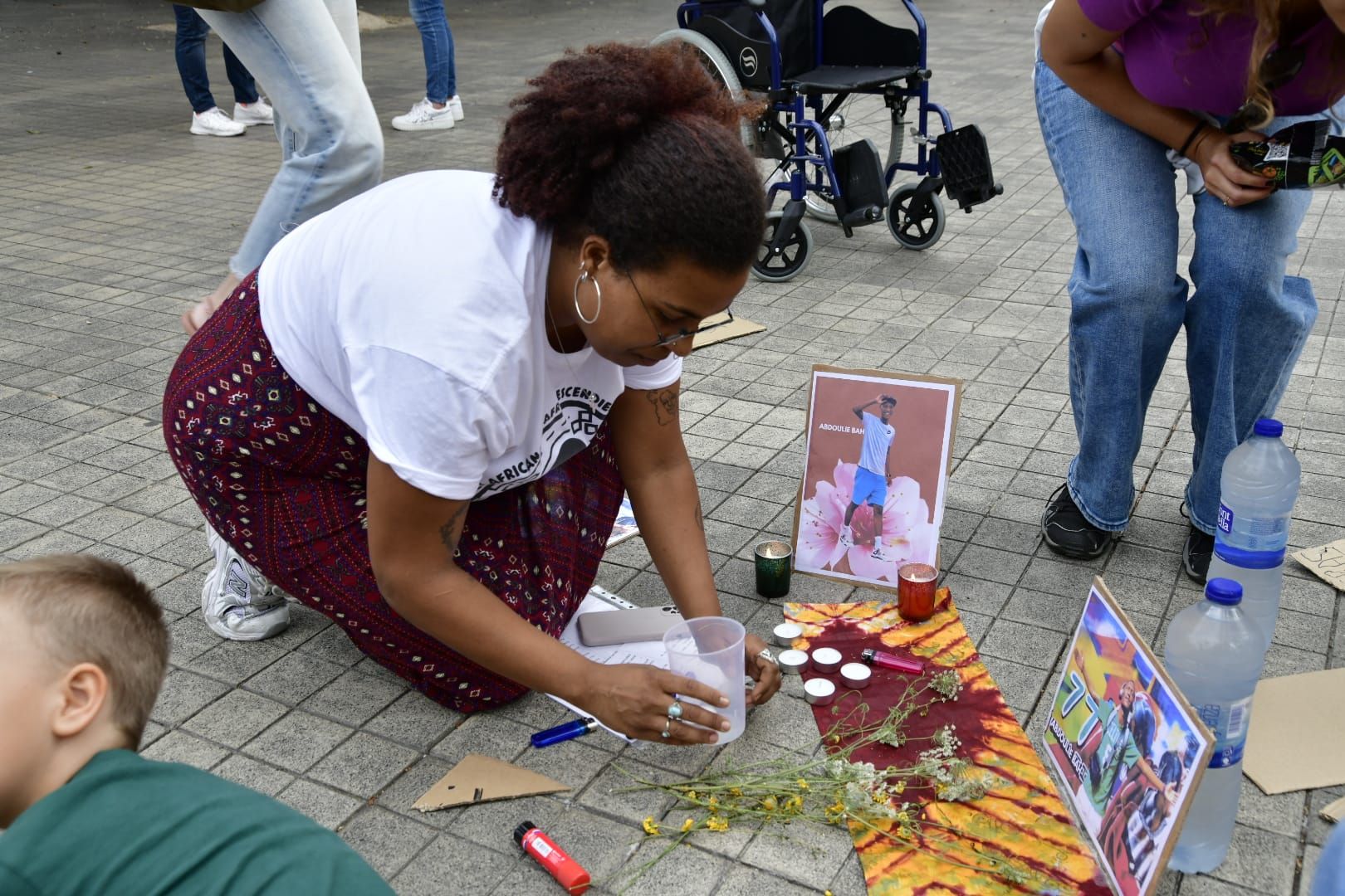 La concentración por la muerte de Abdoulie Bah, abatido en el aeropuerto de Gran Canaria
