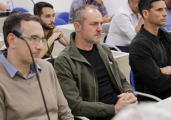 Luis Helguera, director deportivo de la UD, en una de sus últimas apariciones públicas.