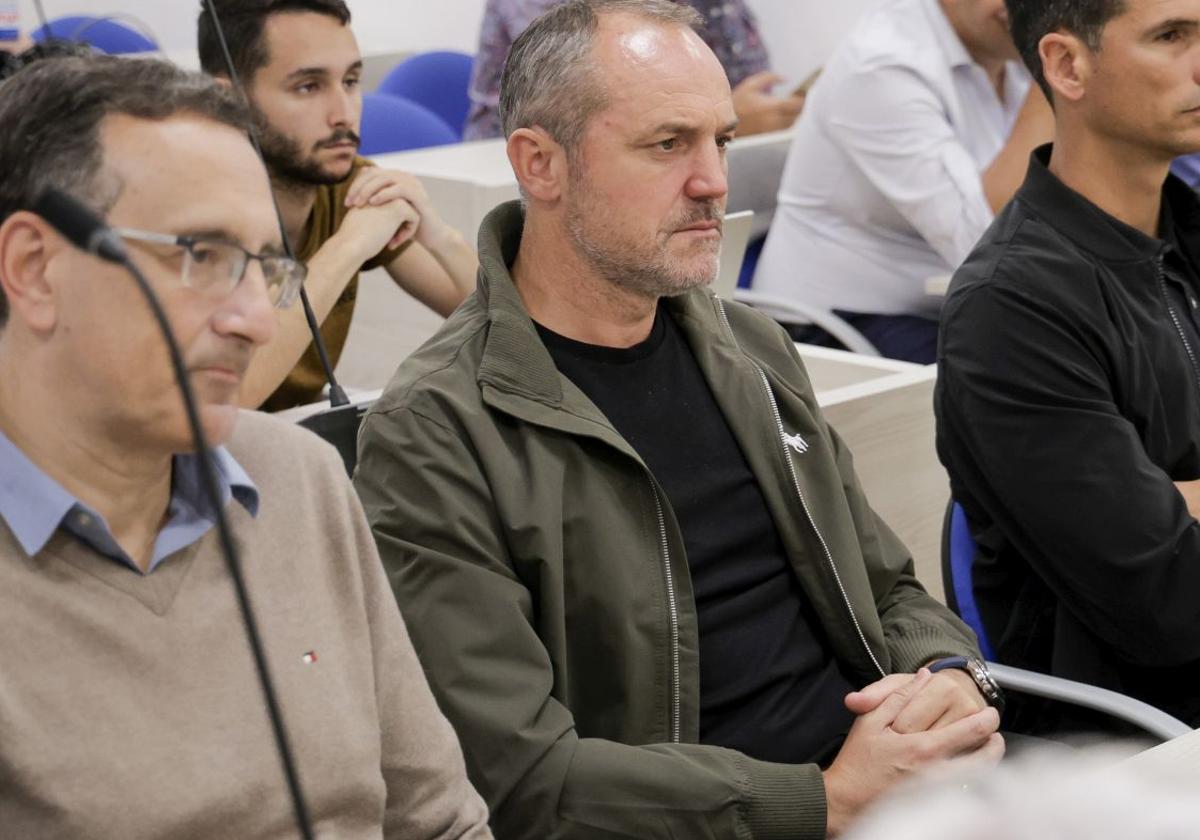 Luis Helguera, director deportivo de la UD, en una de sus últimas apariciones públicas.