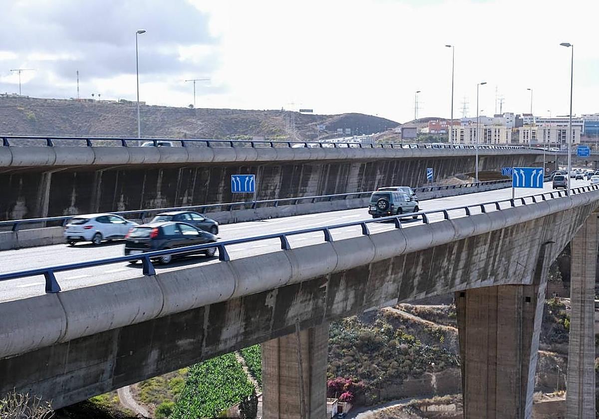 Vista del viaducto del Guiniguada
