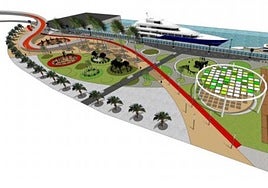 Propuesta de la Autoridad Portuaria para crear un parque en el espacio que ocupaba el aparcamiento de Sagulpa.