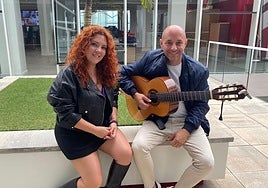 Atteneri Caro y Marco del Castillo en la sede de CANARIAS7.