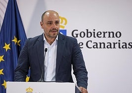 El portavoz del Gobierno de Canarias, Alfonso Cabello.