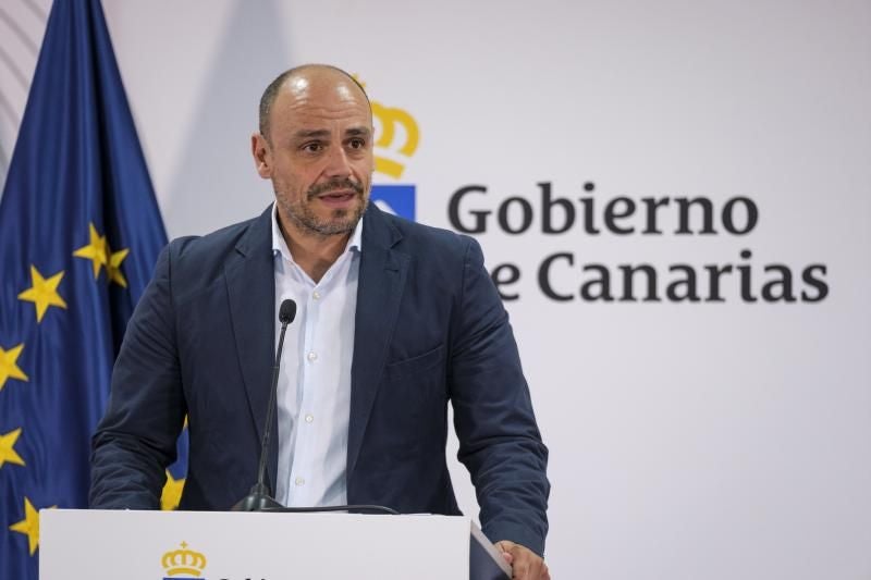 El portavoz del Gobierno de Canarias, Alfonso Cabello.