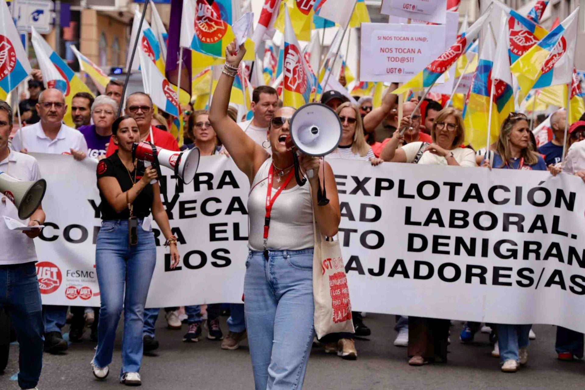 El paro parcial del comercio en Mesa y López por sueldos dignos, en imágenes