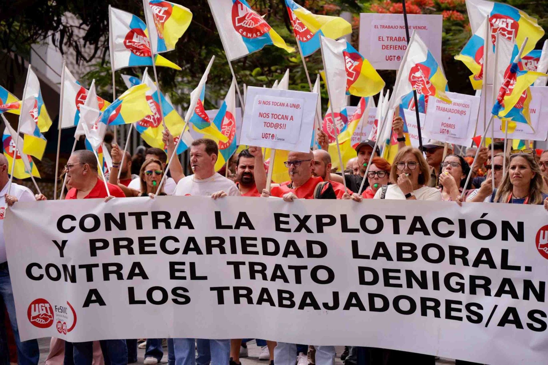 El paro parcial del comercio en Mesa y López por sueldos dignos, en imágenes