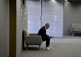 Luis Helguera, en Barranco Seco.