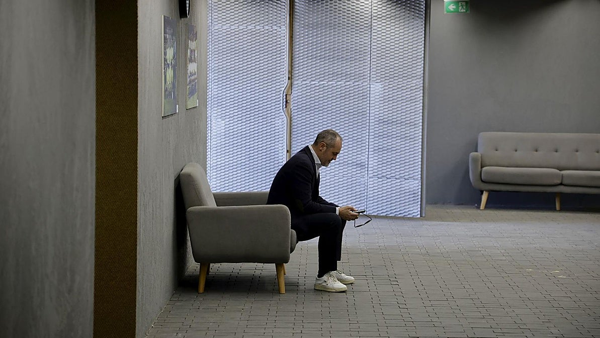 Luis Helguera, en Barranco Seco.