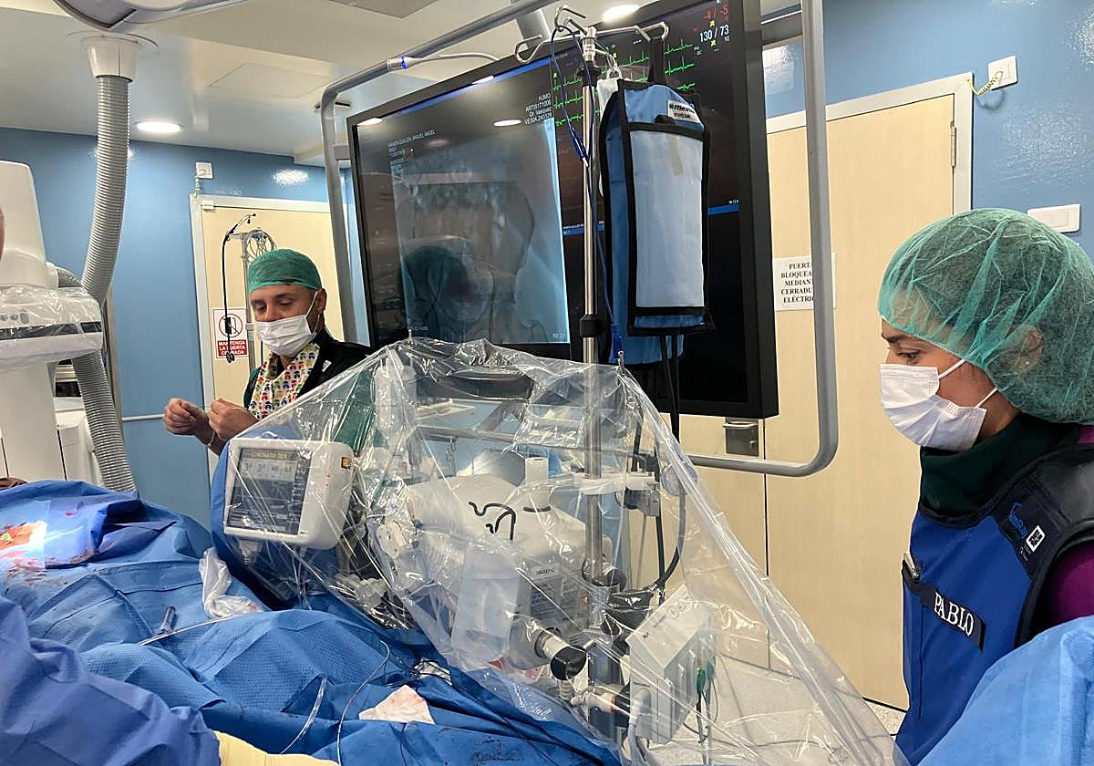 Momento de la intervención.