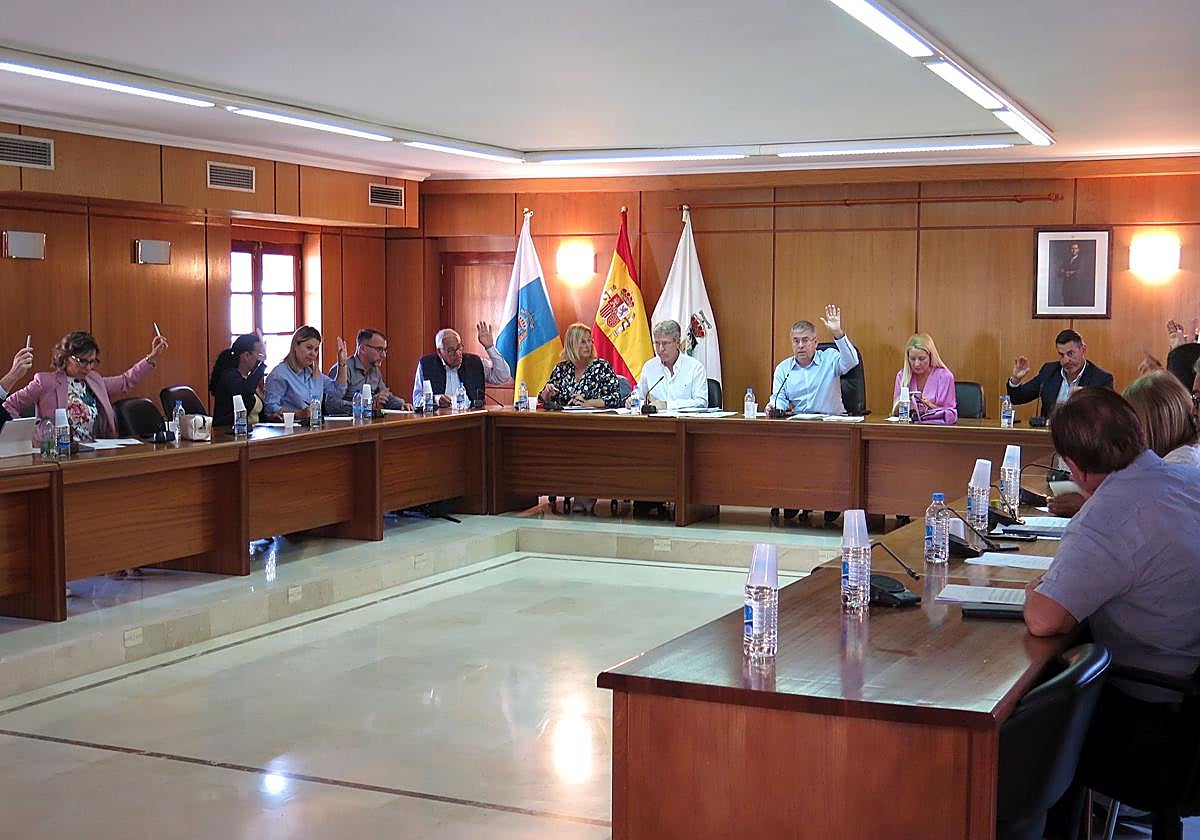 Un momento de la sesión de este jueves.