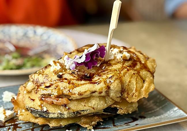 Milhojas de berenjenas