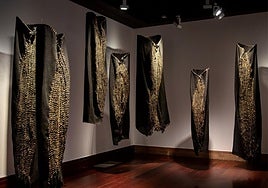 'Verticales corporales', de la artista canaria Cristina Millares, que participa en la muestra de la Fundación Francis Naranjo.