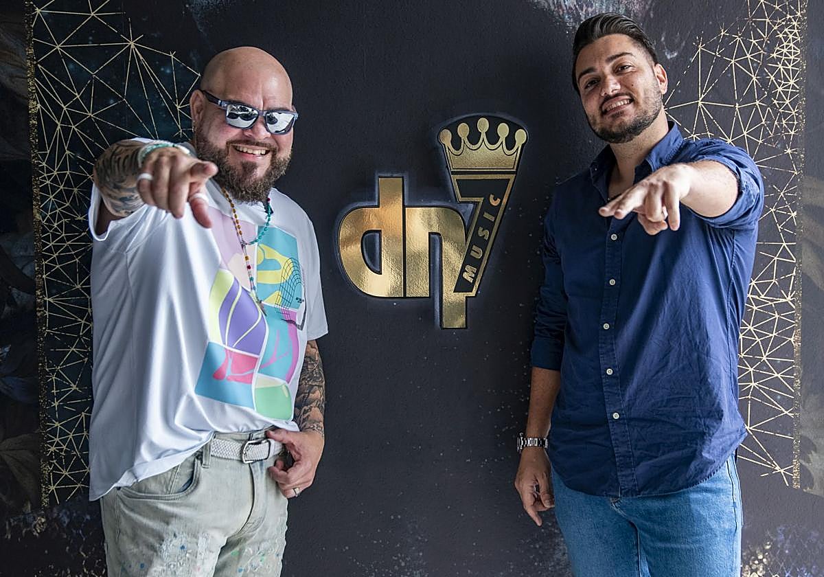 Ángel López junto a Gabriel Domínguez.