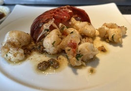 La langosta del restorán Misono