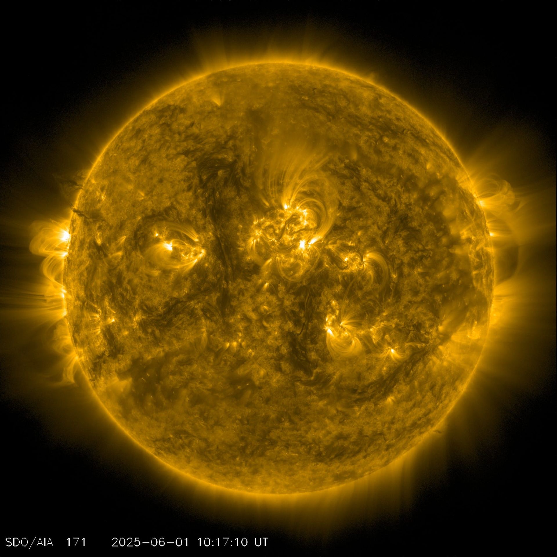 Imagen captada por la NASA en el día de hoy.