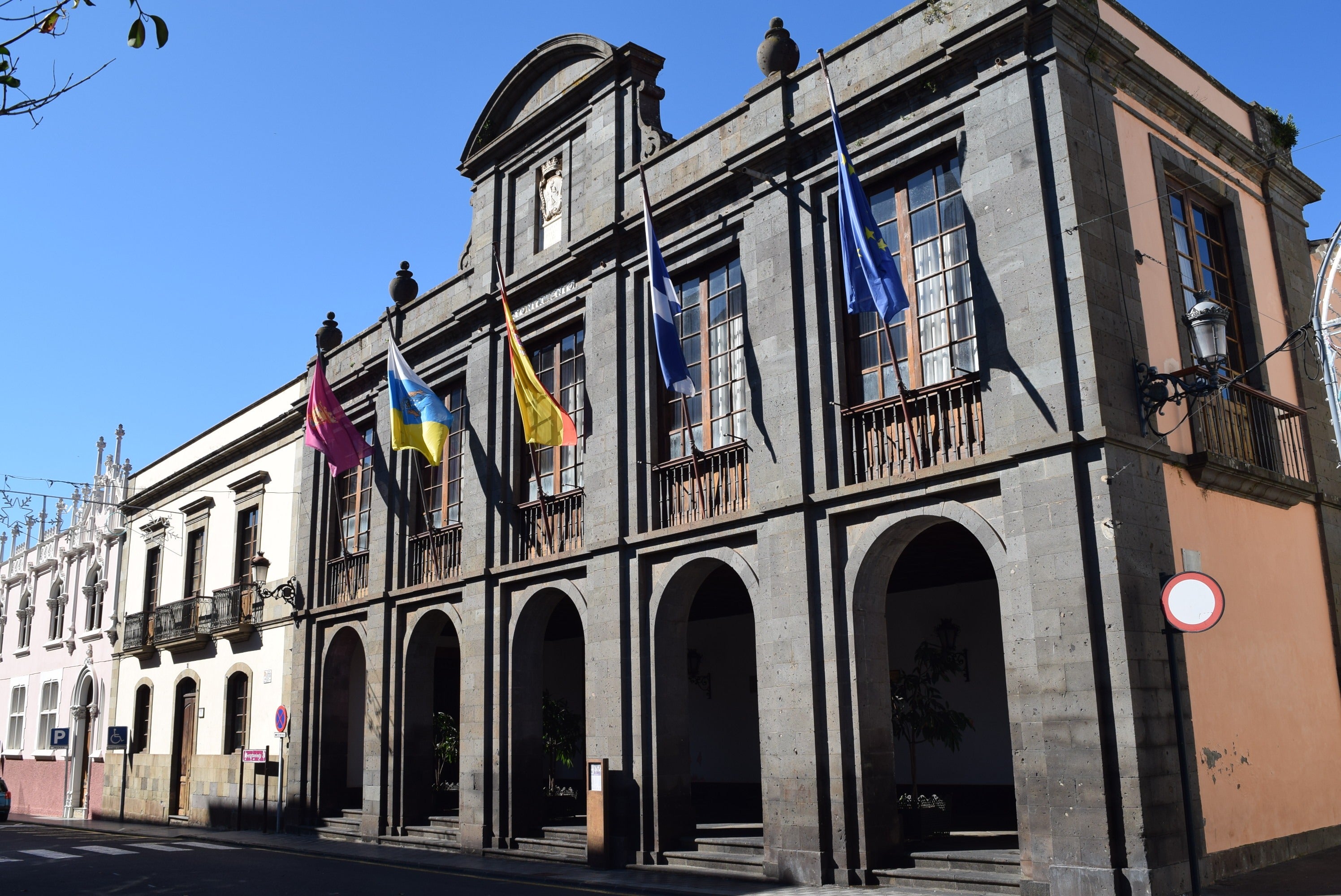 Imagen de archivo del exterior del Ayuntamiento de La Laguna.