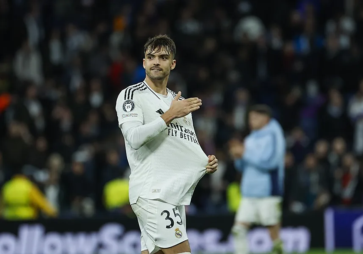 El defensa del Real Madrid Raúl Asencio.