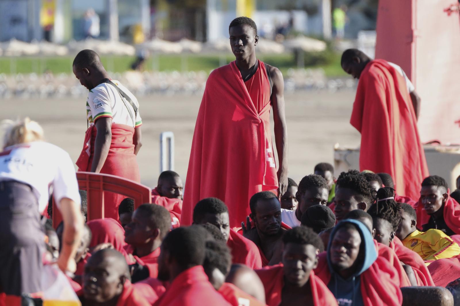 Imagen de archivo de la llegada de personas migrantes a las costas de Canarias.