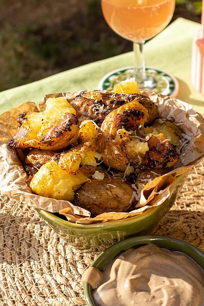 Papas al horno con mayonesa